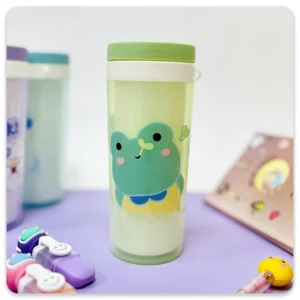 لیوان پلاستیکی درب دار حیوانات شاد - مدل-1