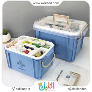 جعبه داروی درب دار شفاف