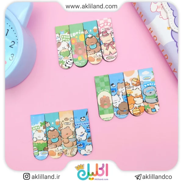 بوک مارک مگنتی طرح خرس کوچولو