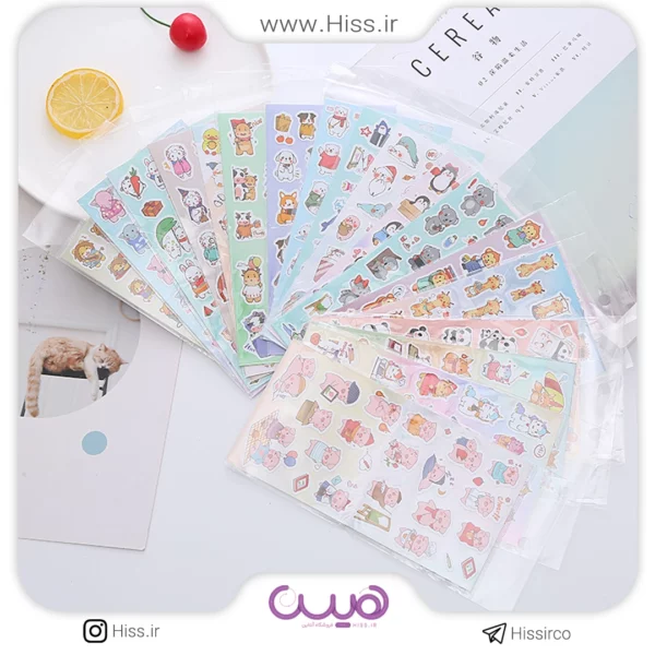 برچسب کارتونی حیوانات