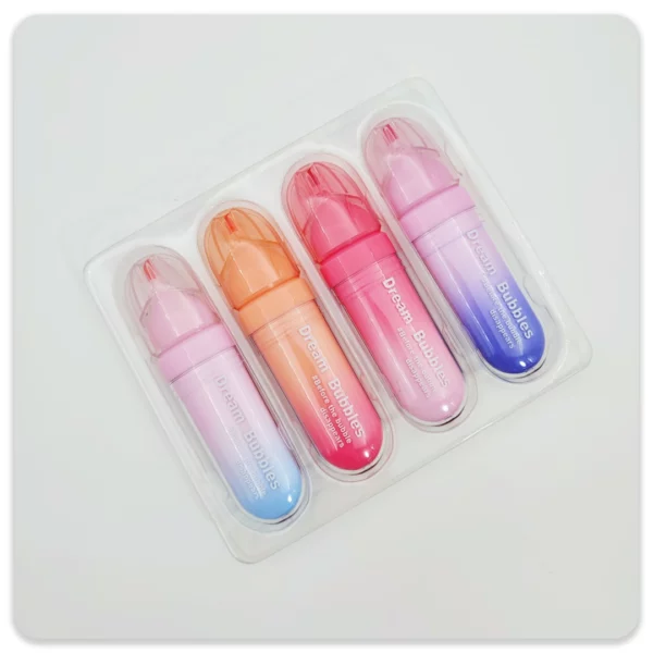 پک 4 عددی هایلایتر مدل Dream Bubbles PVC - Image 7