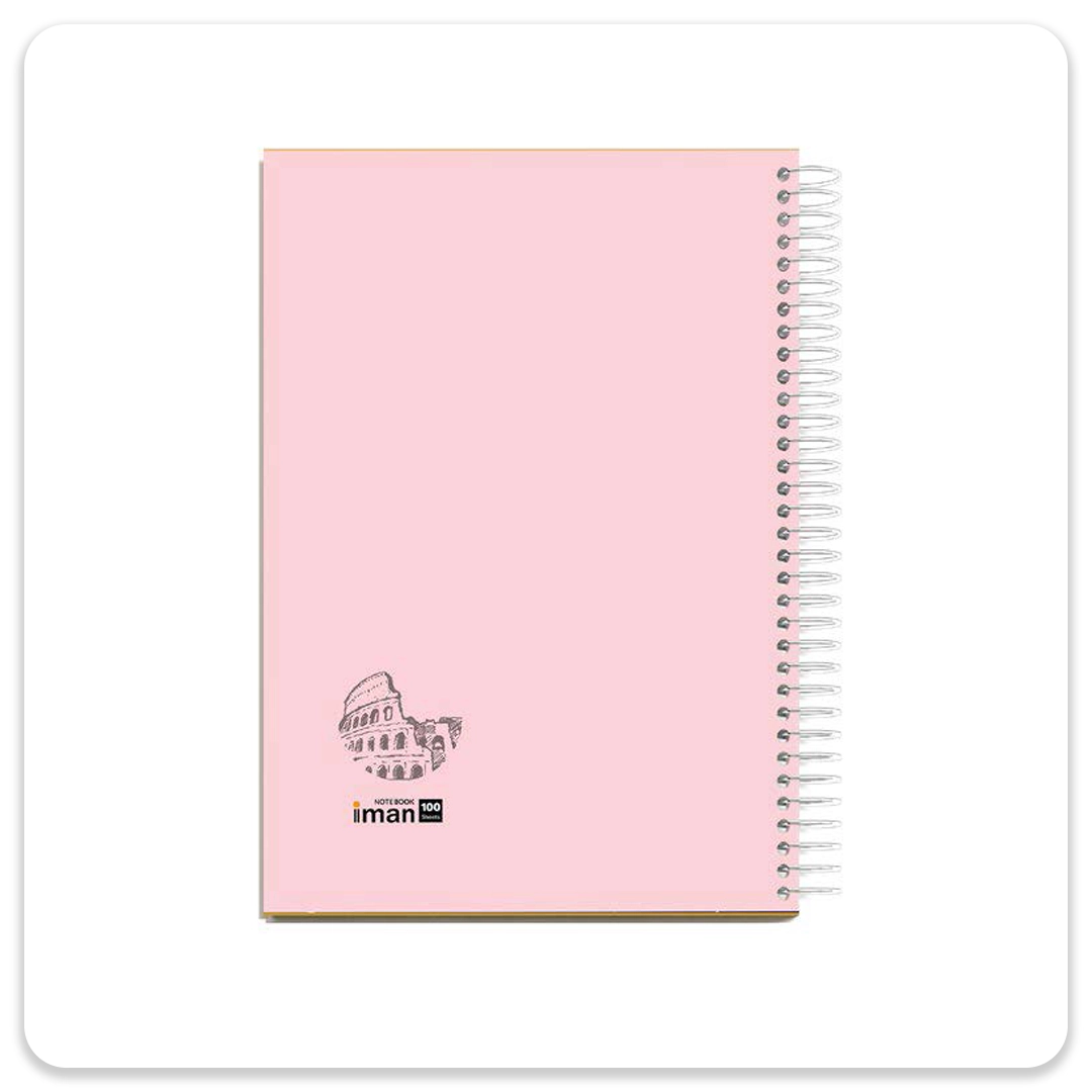 دفتر 100 برگ جلد سخت