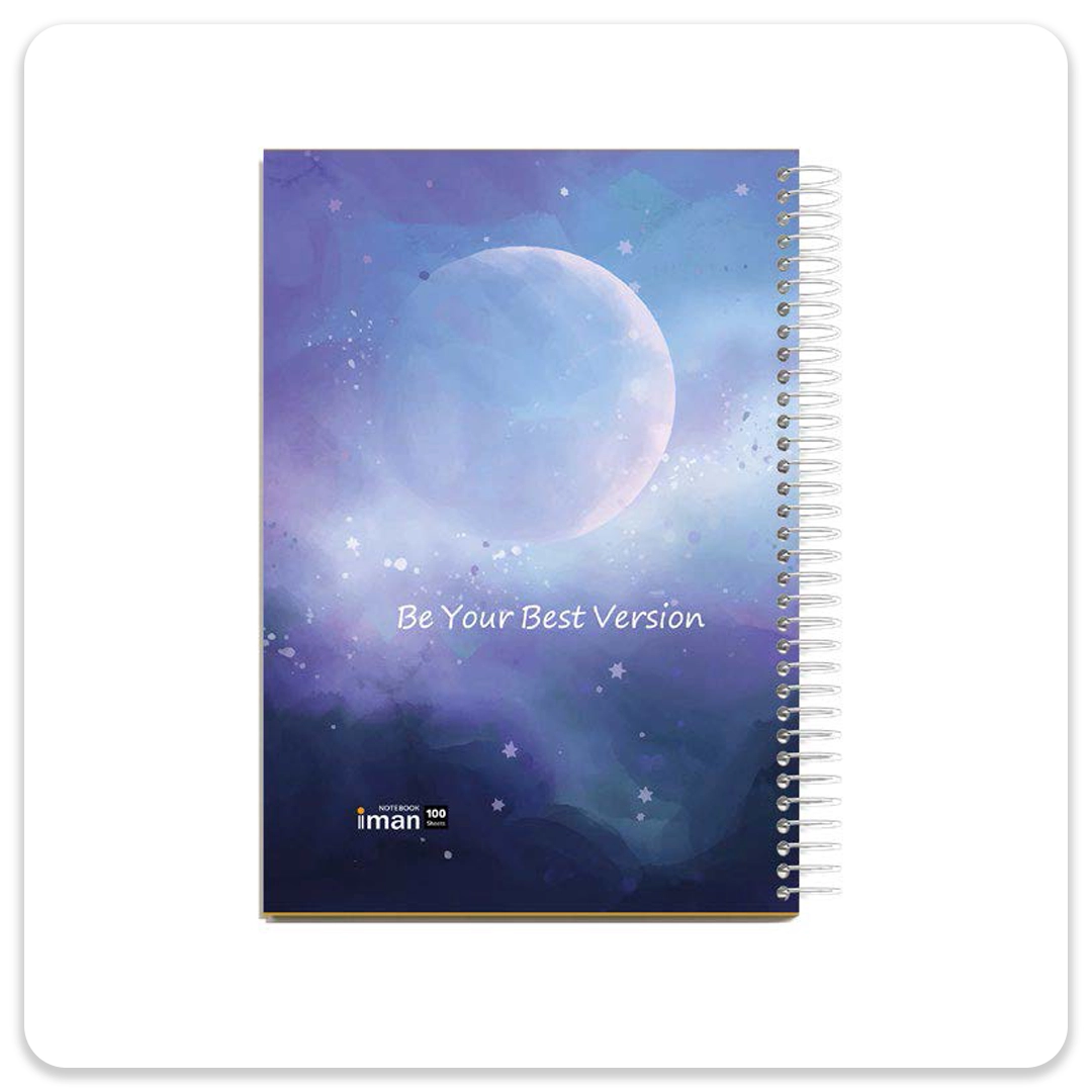 دفتر 100 برگ جلد سخت