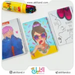 دفتر 100 برگ سیمی متالیک