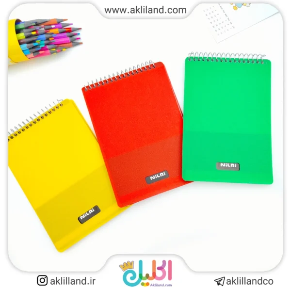 دفترچه یادداشت 1/8 طلقی 80 برگ