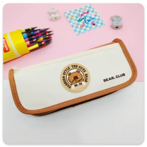 جامدادی دو زیپ خرسی