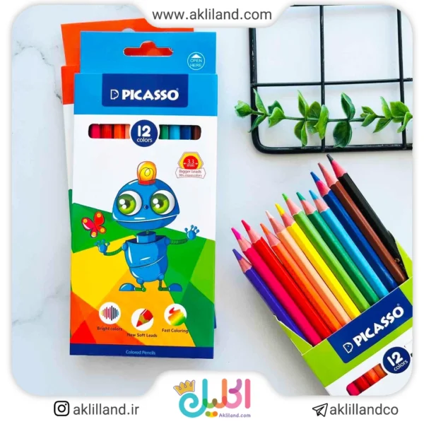 مداد رنگی 12 رنگ پیکاسو