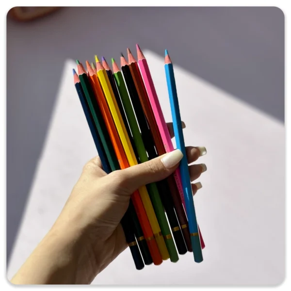 مداد رنگی استوانه ای 12 رنگ لبوبو - Image 3