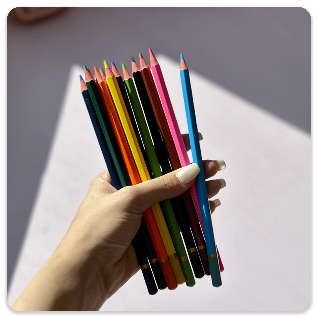 مداد رنگی استوانه ای 12 رنگ لبوبو - Image 3