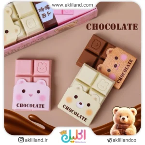 پاک کن شکلاتی خرسی - قهوه-ای