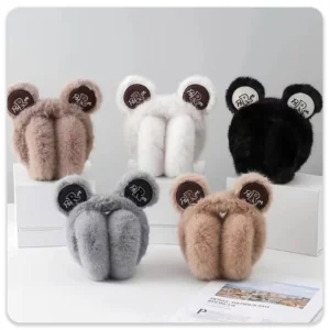 گوش بند پشمی مدل خرسی