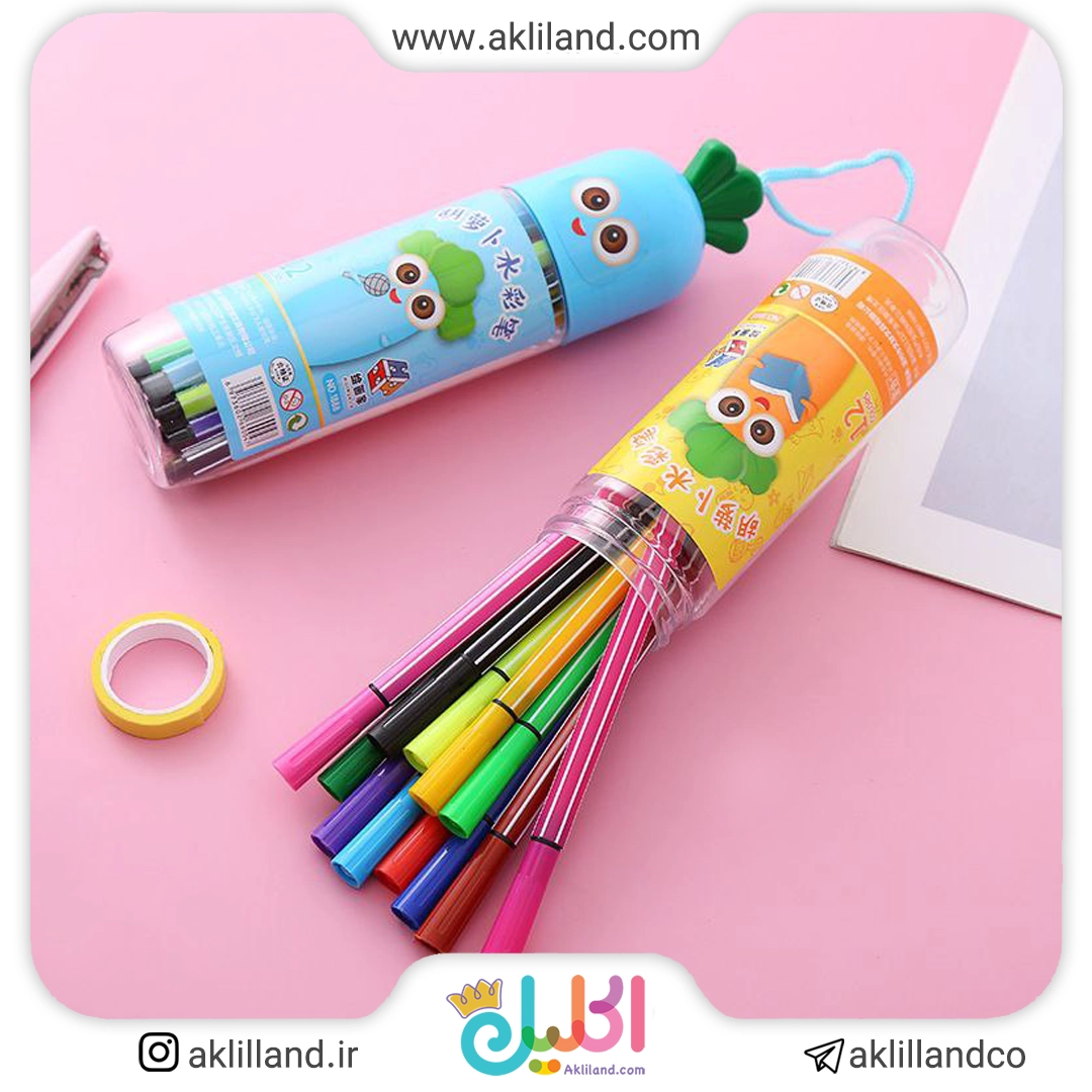 ماژیک رنگامیزی هویجی 18 رنگ