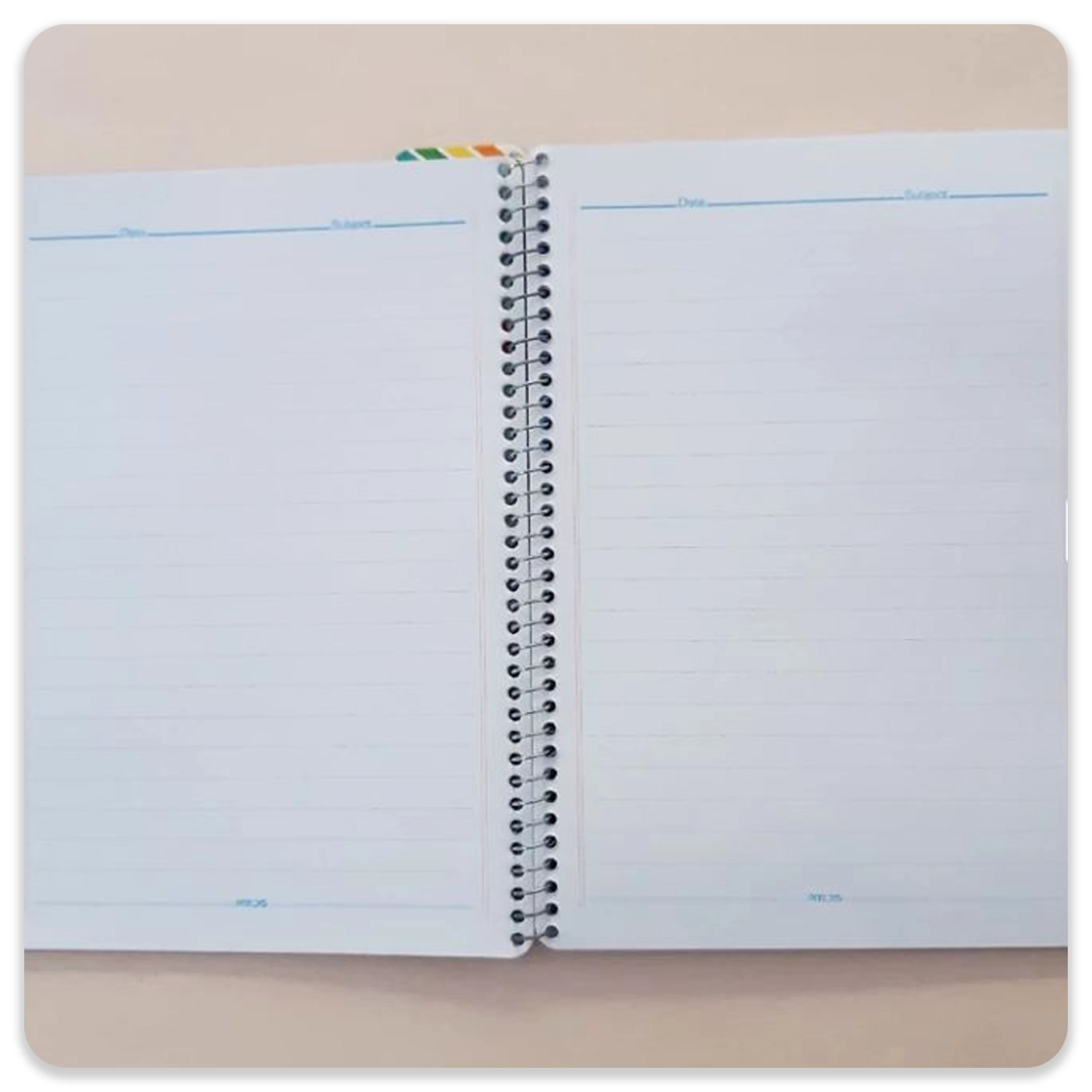 دفتر 50 برگ طلقی خط دار