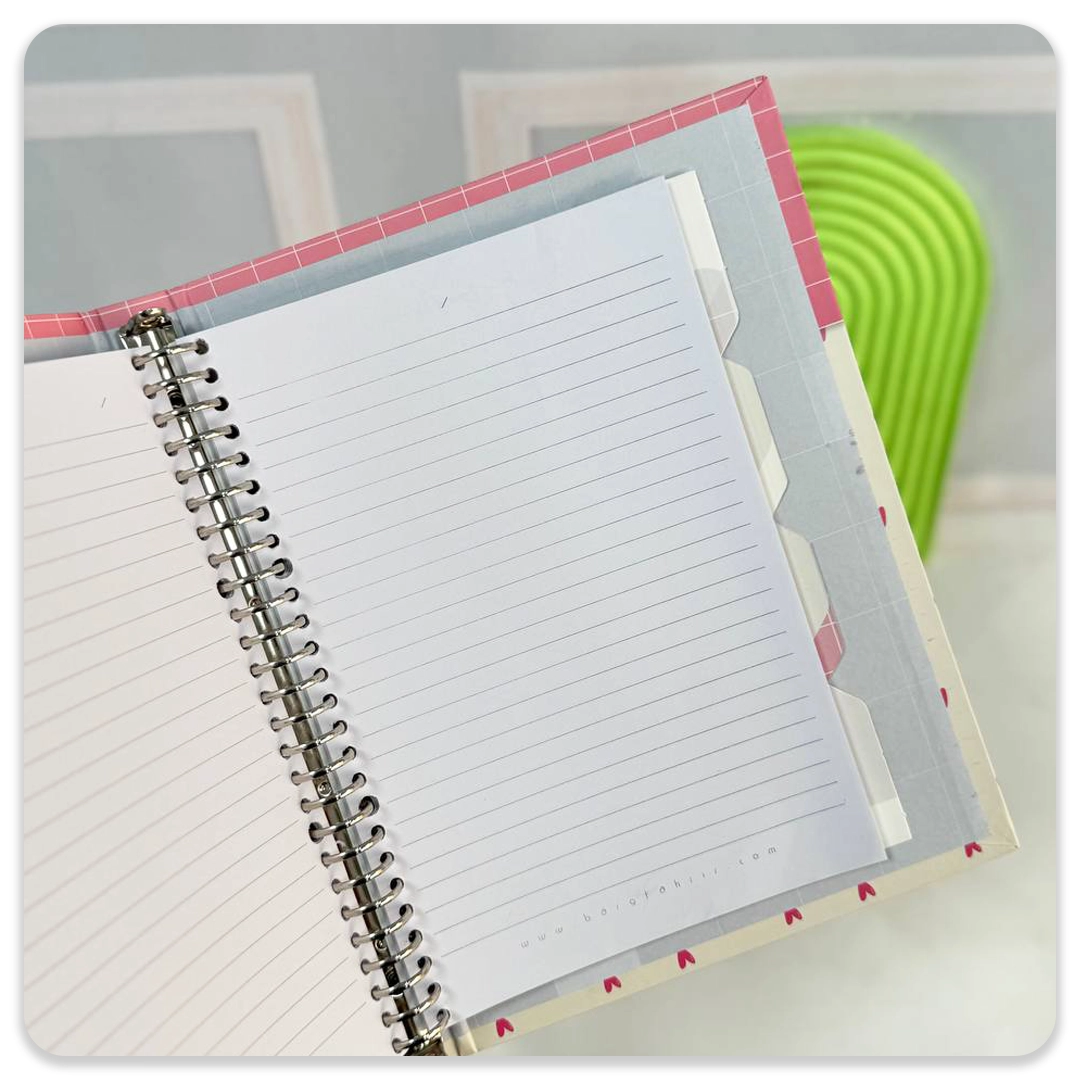 راندو دفتر کلاسور 26 حلقه فلزی فانتزی