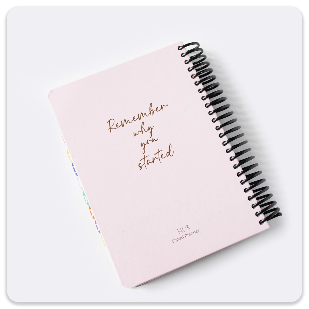 دات نوت A5 پلنر سالیانه بدون تاریخ