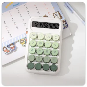 ماشین حساب دکمه درشت رنگی آبنباتی