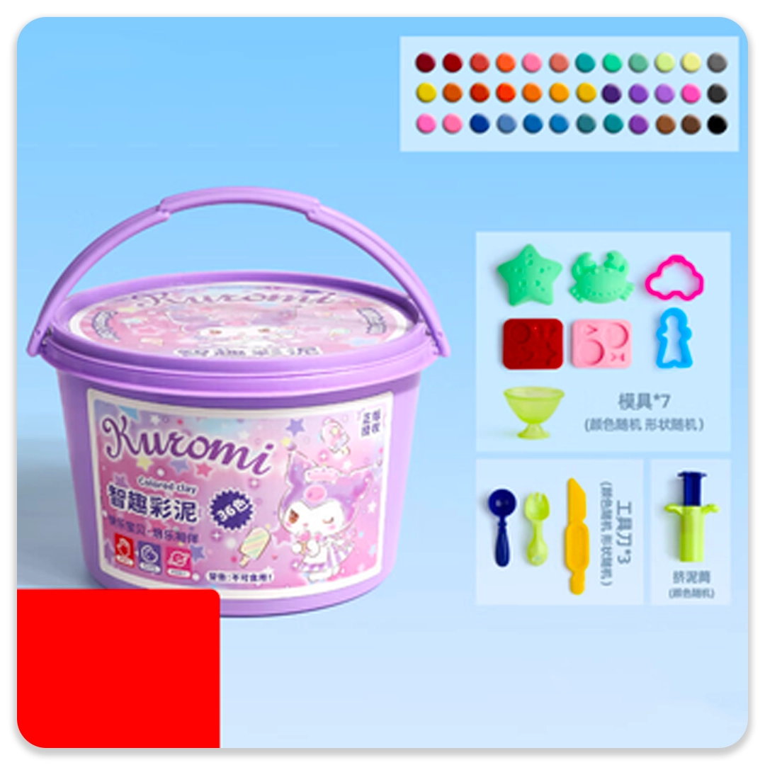 خمیر کلی رنگی سطلی 36 عددی - Image 2