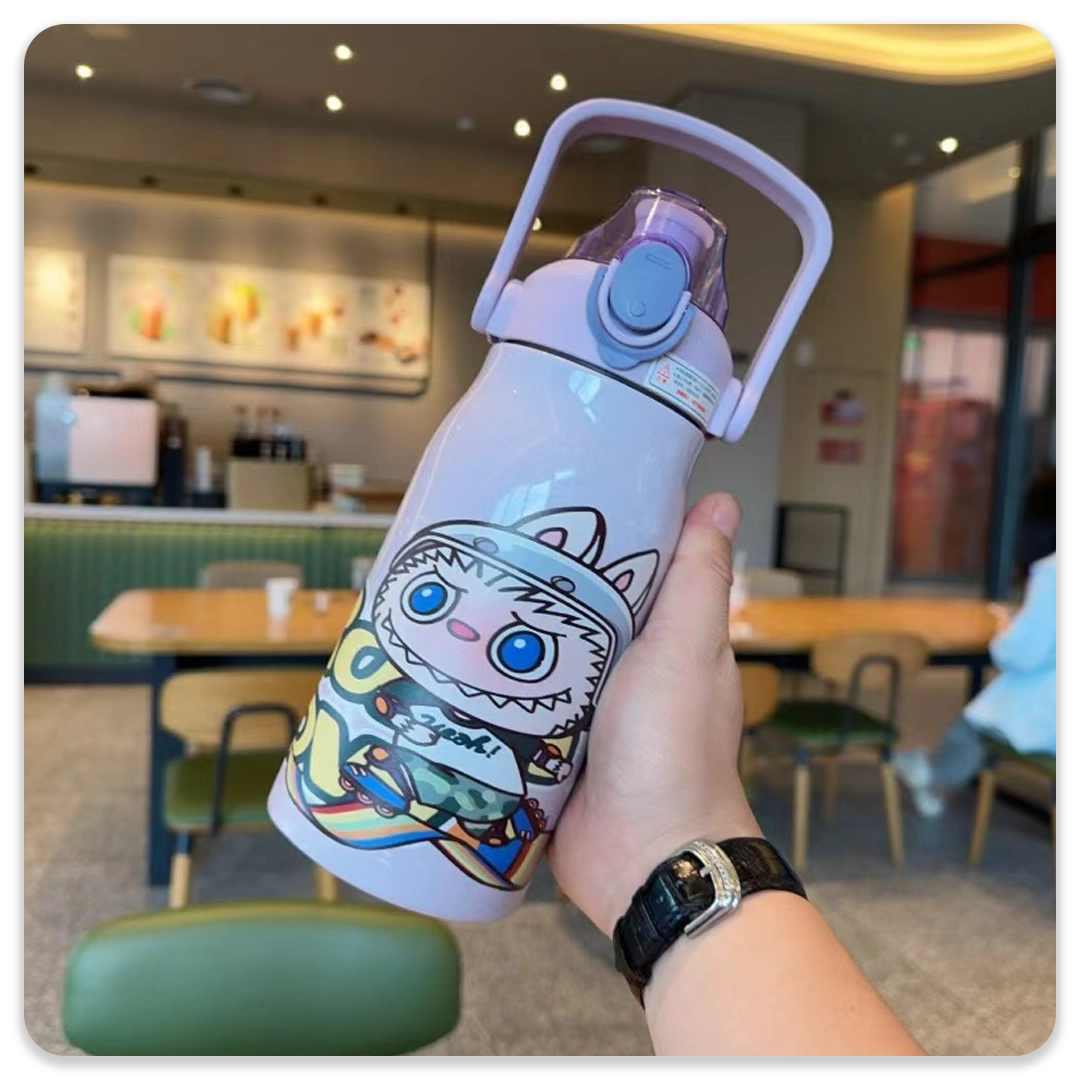 قمقمه دسته دار استیل لبوبو و کری بیبی - Image 7