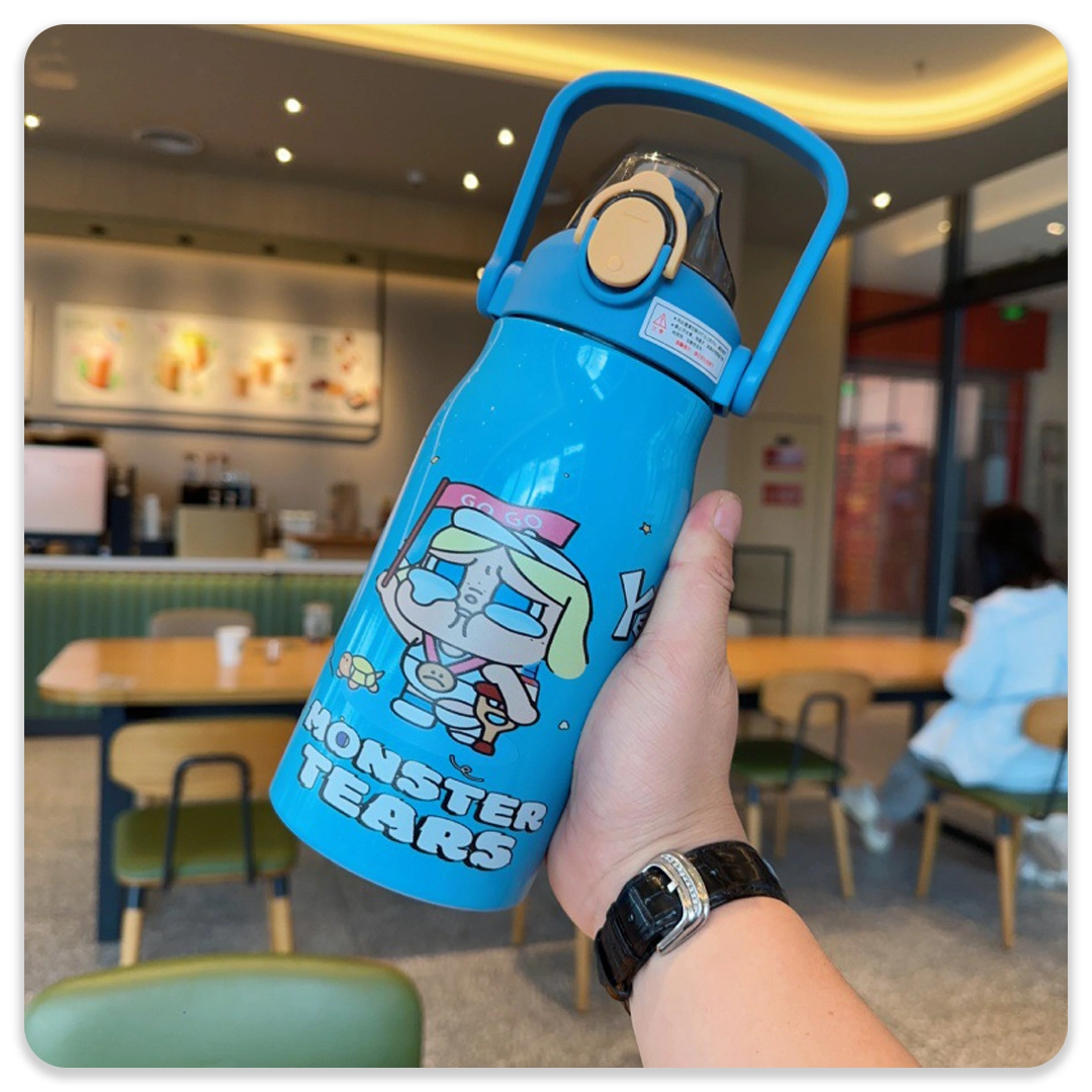 قمقمه دسته دار استیل لبوبو و کری بیبی - Image 4